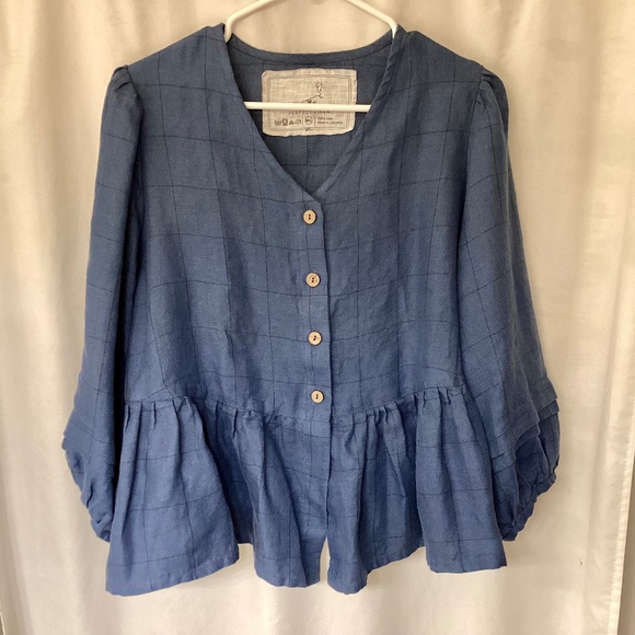 notPERFECTLINEN Lourdes Top with mods - Picture 1 of 1